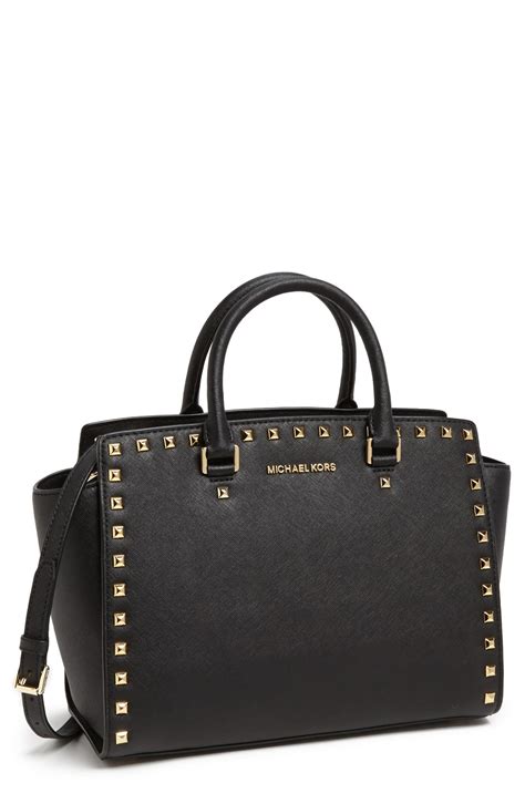 michael kors selma leather|michael kors large selma bag.